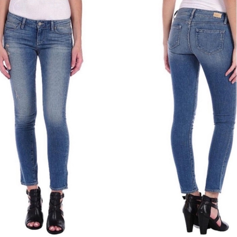 Paige Denim Skyline Ankle Peg Jeans‎ 28 Stretch Sadie Distressed